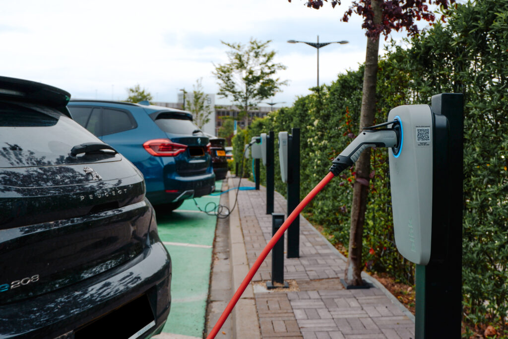 Blink Charging EQ 200 EV charger at Fashion Outlet Roermond